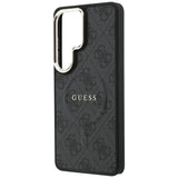 Husa pentru Samsung Galaxy S26 Ultra, Guess 4G Embossed Ring MagSafe (GUHMS26LP4MSEGCK), negru
