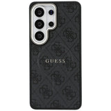 Husa pentru Samsung Galaxy S26 Ultra, Guess 4G Embossed Ring MagSafe (GUHMS26LP4MSEGCK), negru