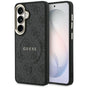 Husa pentru Samsung Galaxy S26, Guess 4G Embossed Ring MagSafe (GUHMS26SP4MSEGCK), negru