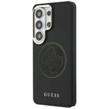 Husa pentru Samsung Galaxy S26 Ultra, Guess Perforated Logo MagSafe (GUHMS26L5PG4SRGK), negru