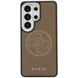 Husa pentru Samsung Galaxy S26 Ultra, Guess Perforated Logo MagSafe (GUHMS26L5PG4SRGW), maro
