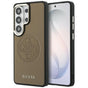 Husa pentru Samsung Galaxy S26 Ultra, Guess Perforated Logo MagSafe (GUHMS26L5PG4SRGW), maro