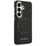 Husa pentru Samsung Galaxy S26, Guess Perforated Logo MagSafe (GUHMS26S5PG4SRGK), negru
