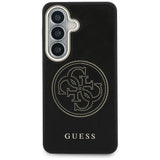 Husa pentru Samsung Galaxy S26, Guess Perforated Logo MagSafe (GUHMS26S5PG4SRGK), negru