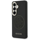 Husa pentru Samsung Galaxy S26, Guess Perforated Logo MagSafe (GUHMS26S5PG4SRGK), negru