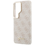 Husa pentru Samsung Galaxy S26 Ultra, Guess 4G Script MagSafe (GUHMS26L5P4FWMSP), roz