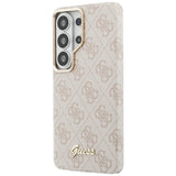 Husa pentru Samsung Galaxy S26 Ultra, Guess 4G Script MagSafe (GUHMS26L5P4FWMSP), roz