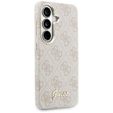 Husa pentru Samsung Galaxy S26, Guess 4G Script MagSafe (GUHMS26S5P4FWMSP), roz