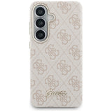 Husa pentru Samsung Galaxy S26, Guess 4G Script MagSafe (GUHMS26S5P4FWMSP), roz