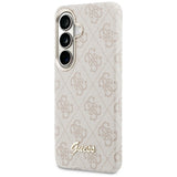 Husa pentru Samsung Galaxy S26, Guess 4G Script MagSafe (GUHMS26S5P4FWMSP), roz