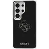 Husa pentru Samsung Galaxy S26 Ultra, Guess Grained Big 4G Metal Logo (GUHCS26L5PS4RGGK), negru