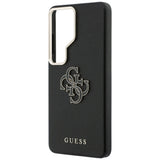Husa pentru Samsung Galaxy S26 Ultra, Guess Grained Big 4G Metal Logo (GUHCS26L5PS4RGGK), negru