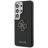 Husa pentru Samsung Galaxy S26 Ultra, Guess Grained Big 4G Metal Logo (GUHCS26L5PS4RGGK), negru