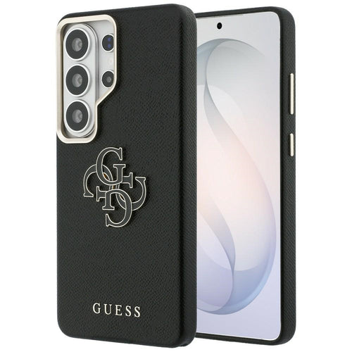Husa pentru Samsung Galaxy S26 Ultra, Guess Grained Big 4G Metal Logo (GUHCS26L5PS4RGGK), negru