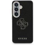 Husa pentru Samsung Galaxy S26, Guess Grained Big 4G Metal Logo (GUHCS26S5PS4RGGK), negru