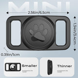 Techsuit AirTag Dog Collar Holder BuddyGuard (DG1), Full Body Cover, Waterproof, pentru Collars 0.6–1.3 Wide, Negru