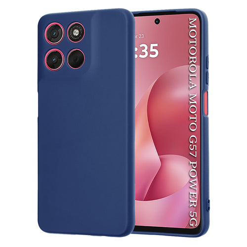 Husa pentru Motorola Moto G57 Power, Techsuit SoftFlex, bleumarin