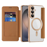 Husa pentru Samsung Galaxy S26, Techsuit SmartMag Book Case, albastru