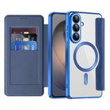 Husa pentru Samsung Galaxy S26, Techsuit SmartMag Book Case, albastru
