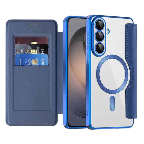 Husa pentru Samsung Galaxy S26, Techsuit SmartMag Book Case, albastru