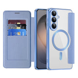 Husa pentru Samsung Galaxy S26, Techsuit SmartMag Book Case, bleu