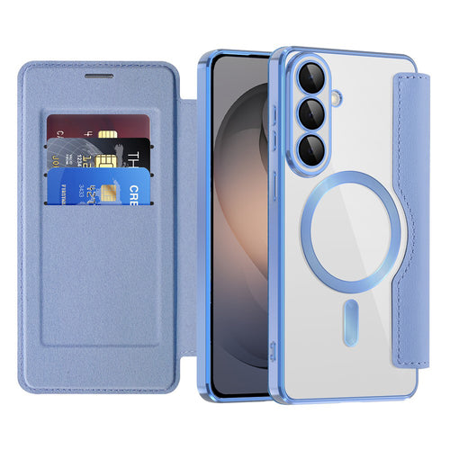 Husa pentru Samsung Galaxy S26, Techsuit SmartMag Book Case, bleu