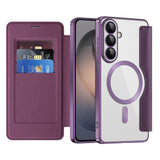 Husa pentru Samsung Galaxy S26, Techsuit SmartMag Book Case, albastru
