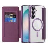 Husa pentru Samsung Galaxy S26 Plus, Techsuit SmartMag Book Case, albastru