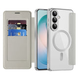 Husa pentru Samsung Galaxy S26 Plus, Techsuit SmartMag Book Case, albastru