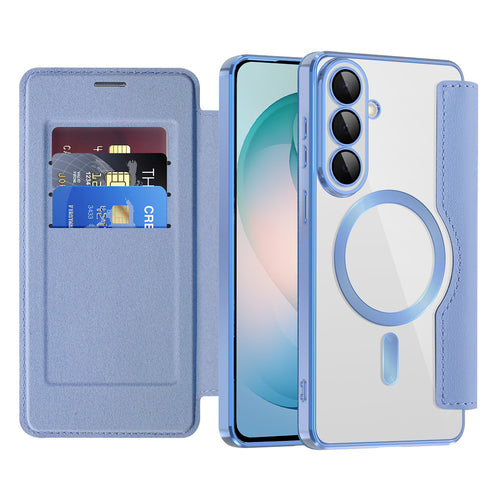 Husa pentru Samsung Galaxy S26 Plus, Techsuit SmartMag Book Case, bleu