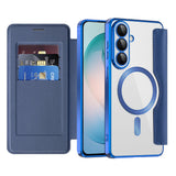 Husa pentru Samsung Galaxy S26 Plus, Techsuit SmartMag Book Case, albastru