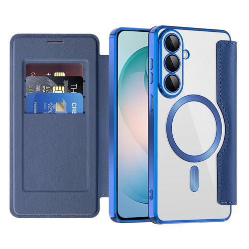 Husa pentru Samsung Galaxy S26 Plus, Techsuit SmartMag Book Case, albastru