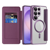 Husa pentru Samsung Galaxy S26 Ultra, Techsuit SmartMag Book Case, albastru