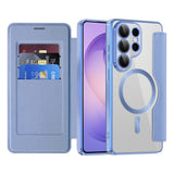 Husa pentru Samsung Galaxy S26 Ultra, Techsuit SmartMag Book Case, bleu