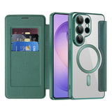 Husa pentru Samsung Galaxy S26 Ultra, Techsuit SmartMag Book Case, albastru