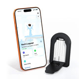 Dispozitiv anti-pierdere Acefast Smart Tracker (S5), Stylish Faux Piele Tag, pentru Luggage, BT 5.4, FindMy Network, MFi, CR2032 Battery, roz auriu