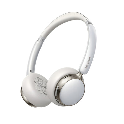 Casti wireless UGREEN Casti Wireless HiTune Studio Plus HP207 (75631), Bluetooth 6.0, TWS, ANC, Low Latency, 500mAh, alb;bej