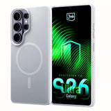 Husa pentru Samsung Galaxy S26 Ultra, 3mk Smoke MagCase, alb
