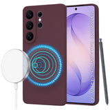 Husa pentru Samsung Galaxy S26 Ultra, Techsuit SoftFlex MagSafe, bordo