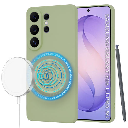 Husa pentru Samsung Galaxy S26 Ultra, Techsuit SoftFlex MagSafe, verde