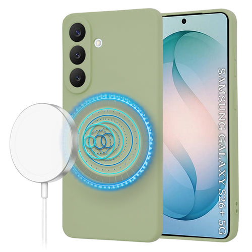 Husa pentru Samsung Galaxy S26 Plus, Techsuit SoftFlex MagSafe, verde