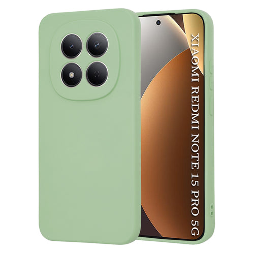 Husa pentru Xiaomi Redmi Note 15 Pro 5G, Techsuit SoftFlex, verde deschis