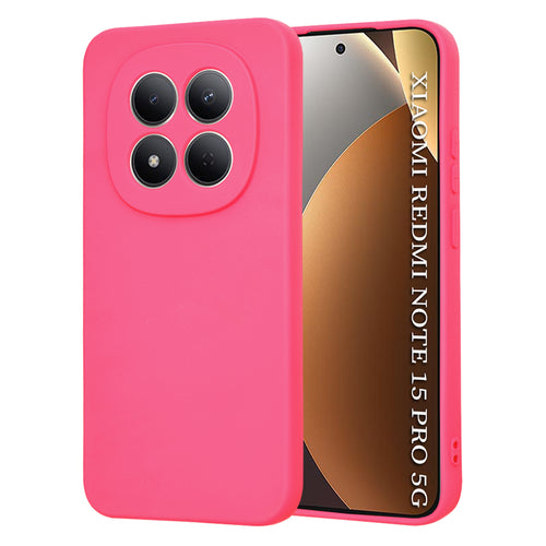 Husa pentru Xiaomi Redmi Note 15 Pro 5G, Techsuit SoftFlex, fucsia