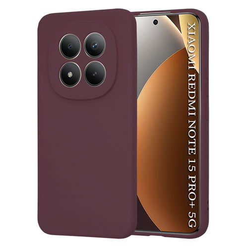 Husa pentru Xiaomi Redmi Note 15 Pro+ 5G, Techsuit SoftFlex, bordo