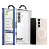 Husa pentru Samsung Galaxy S26 Plus, Blueo Crystal Anti-Drop Series MagSafe, transparenta
