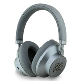 Casti wireless Karl Lagerfeld Grained Initials (KLBHP73PSAKLSG), Over-ear Casca, ANC, Bluetooth, Type-C, Gri