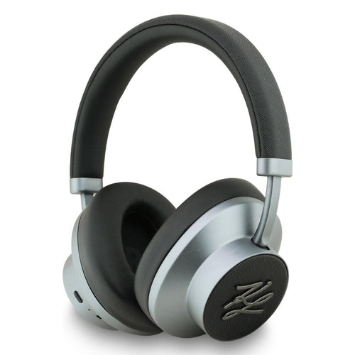 Casti wireless Karl Lagerfeld Grained Initials (KLBHP73PSAKLSK), Over-ear Casca, ANC, Bluetooth, Type-C, negru