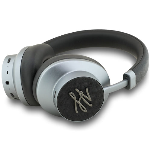 Casti wireless Karl Lagerfeld Grained Initials (KLBHP73PSAKLSK), Over-ear Casca, ANC, Bluetooth, Type-C, negru