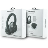 Casti wireless Karl Lagerfeld Grained Initials (KLBHP73PSAKLSK), Over-ear Casca, ANC, Bluetooth, Type-C, negru