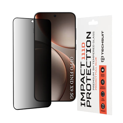 Folie de protectie pentru OPPO Find X9, Techsuit 111D Privacy Full Glue